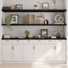 Wall Shelf Dark Grey 200x50x4 Treated Solid Wood Oak E3N7