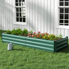 Garden Raised Bed Galvanised Steel Outdoor Planter Pot Vegetable Flower Herb Box