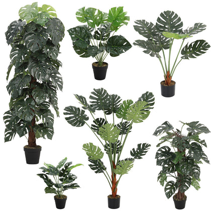 Artificial Faux Fake Plants Tree in Pot Garden Indoor Outdoor Home Office Decor
