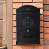 Wall Mount Outdoor Mailbox Lockable Aluminum Mail Letter Post Secure Box Postbox