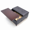 Extra Lift Up Square Storage Ottoman,Upholstered Coffee Table Storage Ottoman
