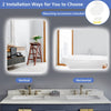 Bathroom Mirror LED Light Mirror 80 x 60 CM Shatterproof Wall Mounted Mirror