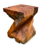 Teak Root Side Table - Z Shaped Twist Stool 40cm - Indoor & Outdoor
