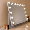 Large LED Bulbs Aluminium Hollywood Vanity Mirror With Lights Make Up Desk Stand