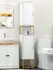 Tall Bathroom Cabinet Slim High Cupboard Storage Unit Shelving Narrow Tallboy