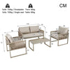 Garden Furniture Set Patio Conservatory Balcony Outdoor 4 Seater Sofa Table Set