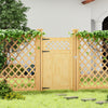 Privacy Wooden Garden Gate Pedestrian Fence Gate Porch Decorative Fence Panel