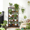 Bookcase Bookshelf Ladder Shelf 4-Tier Display Storage Rack Shelf LLS105B01