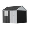10ft x 8ft Metal Garden Shed Outdoor Bike Tool Storage House Dual Doors Lock UK