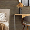 Boutique Chunky Weave Textured Plain Rust Wallpaper