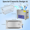 Ultrasonic cleaner 6 Litre tank kit for machine Parts Jewellery Eyeglasses Tools