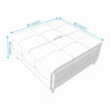 Extra Lift Up Square Storage Ottoman,Upholstered Coffee Table Storage Ottoman