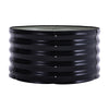 80cm Outdoor Garden Round Metal Raised Vegetable Planter Flower Trough Grow Bed