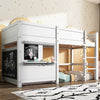 Kids Bunk Bed 3ft Cabin Bed Mid Sleeper Loft Bed Children Pine Wooden Bed Frame
