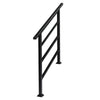 Outdoor Porch Deck Hand Rail Iron Handrail Stair Railing Fit 1-4 Steps Handrail