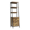 3 Tier Bookcase W/ 3 Drawer Cupboard Cabinet Storage Shelving Display Wood Shelf