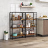 Costway 4-Tier Bookshelf Open-Back Storage Shelf Display Rack Shelving Unit