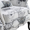 Butterfly Velvet Armchair Wingback Tub Chairs Padded Leisure Sofa Living Room UK