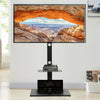 Floor TV Stand Mount Bracket with 2 AV Shelves for 32-65 inch LED LCD
