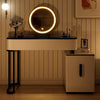 Dressing Table With LED Lights Dimmable Mirror Vanity Makeup Table 5 Drawers UK