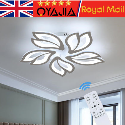 Modern Chandelier LED Lamp White Frame Ceiling Light Living Room Pendant Lights