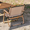 Folding Camping Chair Portable Outdoor OxfordCloth Seat Alum Frame Beach Fishing
