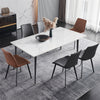 120cm Long Marble Dining Table Rectangular Room Kitchen Dinette Table 4-6 Seater
