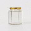 72x196ml (7oz approx) Hexagonal Jam Jars Storage Preserve Pickles Mini Jars Lid