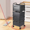 Mobile Metal Kitchen Rotating Storage Trolley Cart Utility Vegetable Shelf Rack