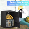 48L Digital Electronic Safe Box Cash Jewelry Safecase Security Box Cabinet w/Key