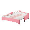 LED Daybed 3FT Single Sofa Bed with Trundle, PU Leather Headboard, Space-Saving