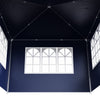 Gazebo Marquee 3x3m Heavy Duty Garden Party Canopy Waterproof Tent with 4 Sides