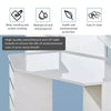 White Corner Dressing Table Makeup Desk Vanity Table 5 Drawers with Bubls