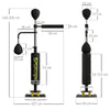Freestanding Boxing Punching Bag with Reflex Bar and Speed Balls Home Gym Black