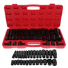 Heavy Duty 35 Piece Car Truck Deep Impact Socket Set 1/2" Drive 8- 32mm Metric