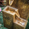 Chic Outdoor Garden Water Feature LED Statues Solar Powered Light/Lamp Fountain