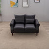 2 Seater faux leather/Linen Fabric Love Seat Sofa Armchair with Footstool Couch