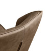 Dining Chair PU Soft High Wide Backrest Metal Legs Dining Room Brown Grey Beige