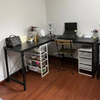 Industrial Corner Desk Large L Shaped Computer Table Home Office Workstation