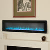 50inch Electric Wall Mounted LED Fireplace Wall Into Fire Freestand with Crystal