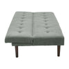 Modern Fabric 3 Seater Sofa Recliner Sleeper Sofa Bed Single With Solid Wood Leg