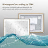 LED Bathroom Mirror Illuminated Demister 3 Color Touch Switch 80*60cm Anti-fog