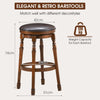 360 ° Swivel Bar Stool Set of 2 Kitchen Dining Chairs Counter Height Stool 74CM