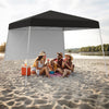 Foldable Outdoor Patio Shelter Gazebo Portable Backpack-Black