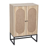 Rustic Oak Finish 2 Door Sideboard Multi Storage Cabinet Dinning Room, Hallway