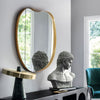 Framed Arched Mirror Wall Mounted Vanity Makeup Bedroom Glass Dressing Mirror