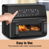 Dual Zone Air Fryer 9L Digital Airfryer Oil Free Low Fat with Touch Screen 2500W