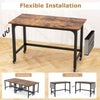 Mobile Computer Desk 120cm Home Office Desk w/ Storage Bag & 2 Headphone Hooks