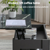 Wooden Coffee Table With Storage Lift Top Up Drawer Shelf Living Room Furniture