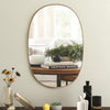 Framed Arched Mirror Wall Mounted Vanity Makeup Bedroom Glass Dressing Mirror